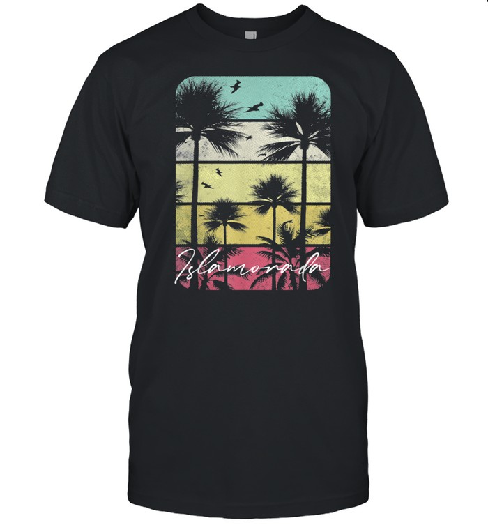 Islamorada Florida Retro Vintage Beach Surf Surfing Sunset shirt Classic Men's T-shirt