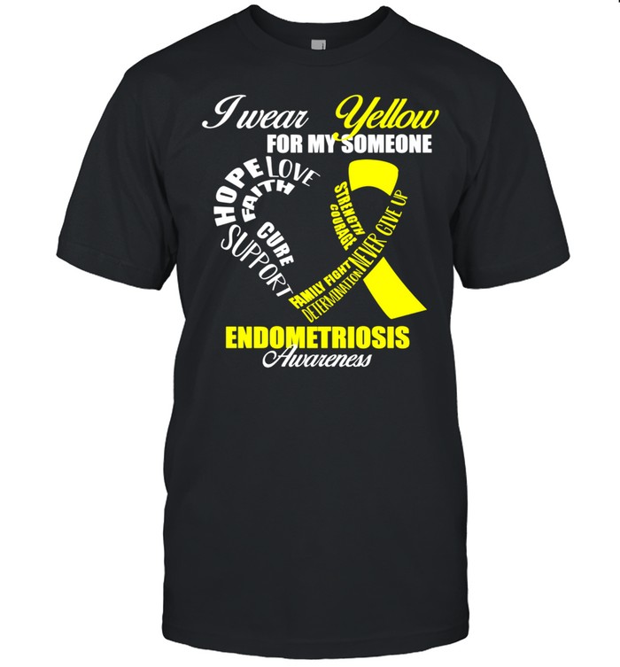 I Wear Yellow For My Someone Endometriosis Awareness shirt Classic Men's T-shirt