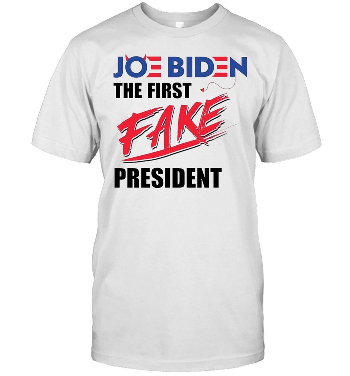 Joe biden the first fake president shirt Classic Men's T-shirt