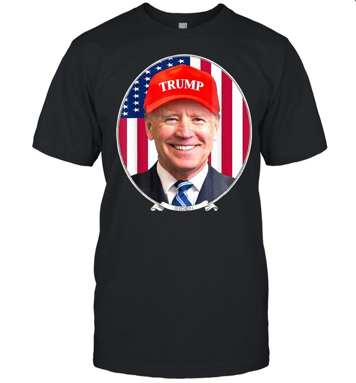 Joe Biden Wearing Hat Trump T-shirt