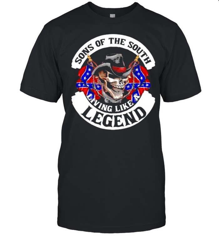 Sons Of The South Living Like A Legend Skull  Classic Men's T-shirt