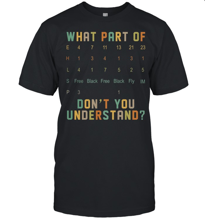 What part of dont you understand shirt