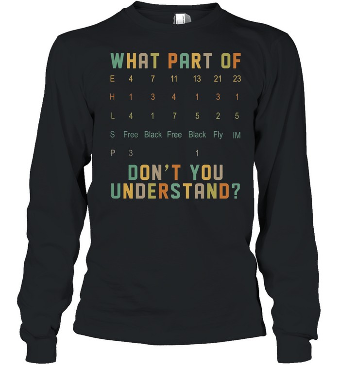 What part of dont you understand shirt Long Sleeved T-shirt
