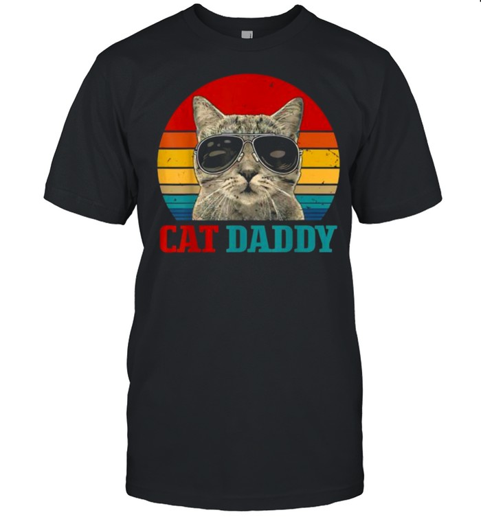Cat Daddy Cat Father Husband Vintage T-Shirt