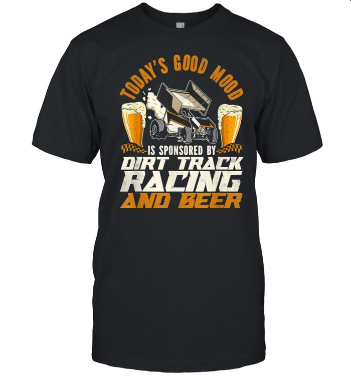 Dirt Track Racing Race Sprint Car Vintage Beer shirt Classic Men's T-shirt