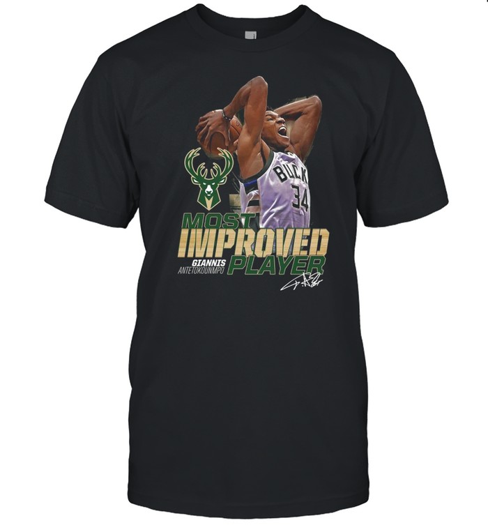 Giannis Antetokounmpo Milwaukee Bucks Fanatics Branded Youth 2017 NBA Most Improved Player shirt