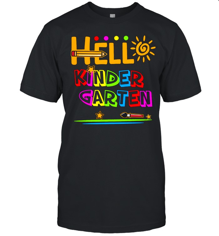 Hello Kindergarten Back To School Teacher Student shirt Classic Men's T-shirt