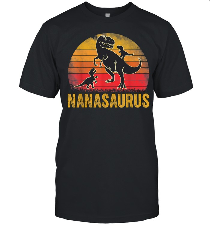 Nanasaurus TRex Dinosaur Matching Family Nana Saurus shirt