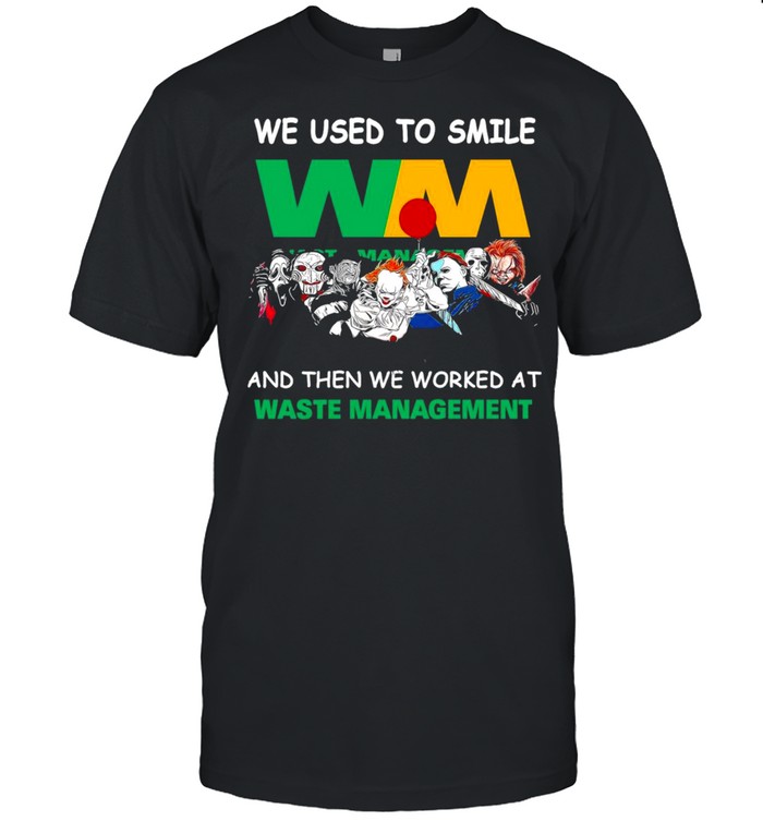 Horror characters friends we used to smile and then we workers at waste management shirt Classic Men's T-shirt