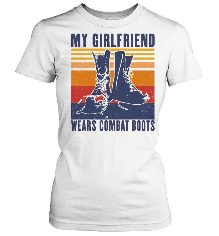 My Girlfriend Wears Combat Boots Vintage T-shirt Classic Women's T-shirt