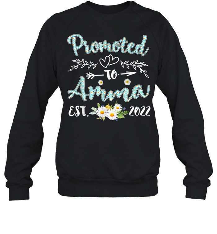 Promoted to Amma Est 2022  Daisy Decor shirt Unisex Sweatshirt