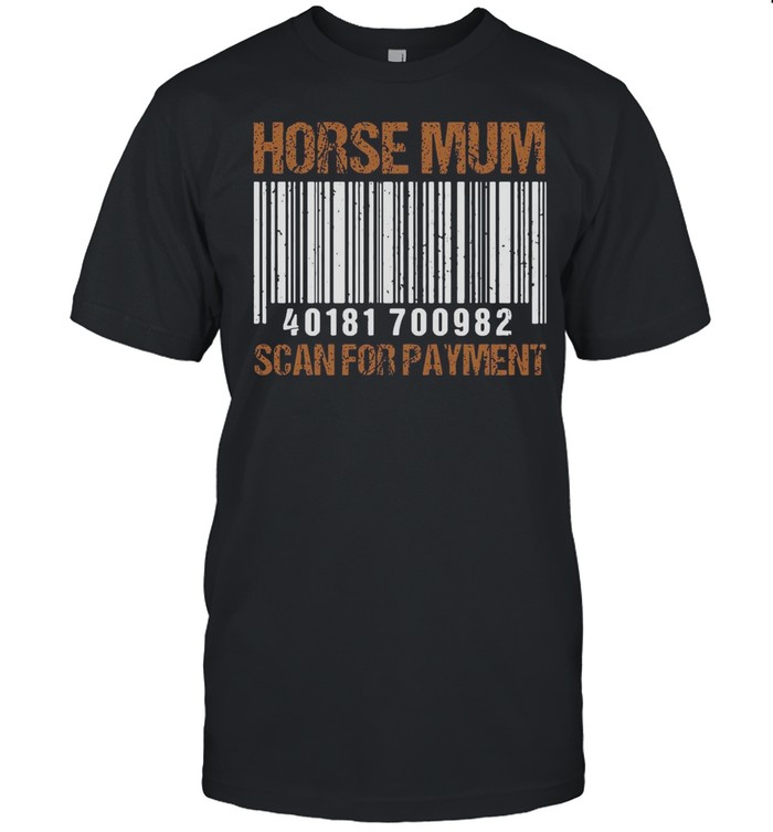 Horse Mum Scan For Payment T-shirt Classic Men's T-shirt
