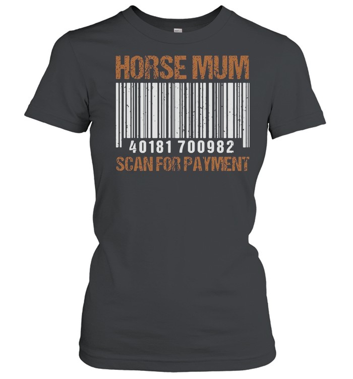 Horse Mum Scan For Payment T-shirt Classic Women's T-shirt
