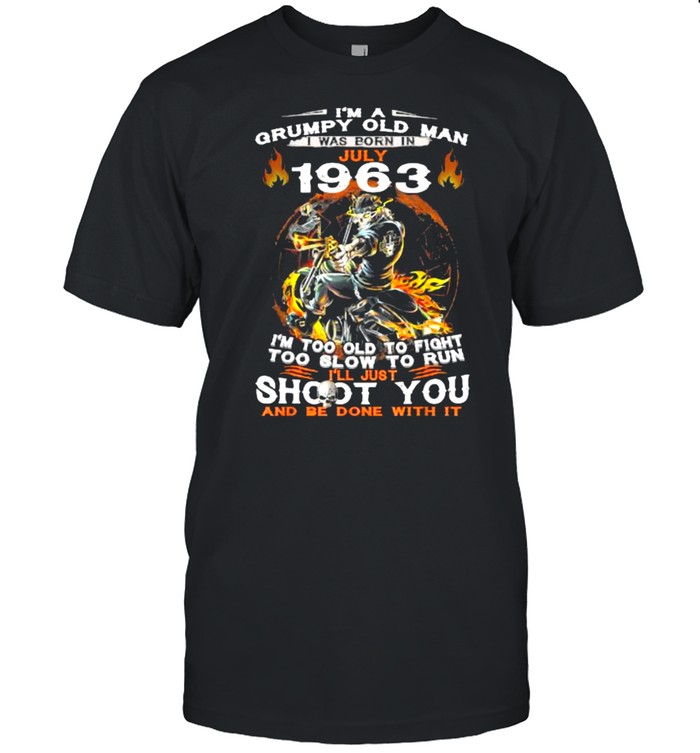 I’m A Grumpy Old Man I Was Born In July 1963 T- Classic Men's T-shirt