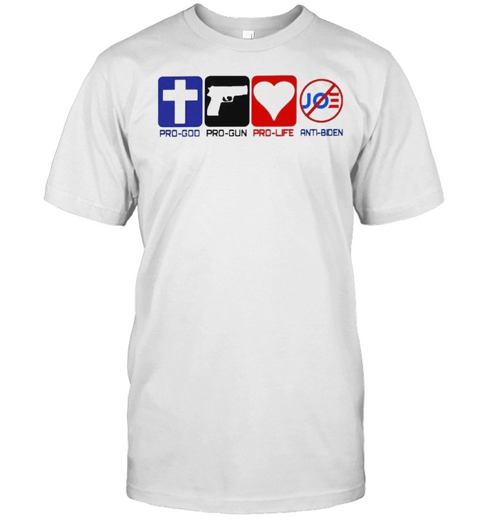 Pro-God pro-gun pro-life anti-Biden shirt Classic Men's T-shirt