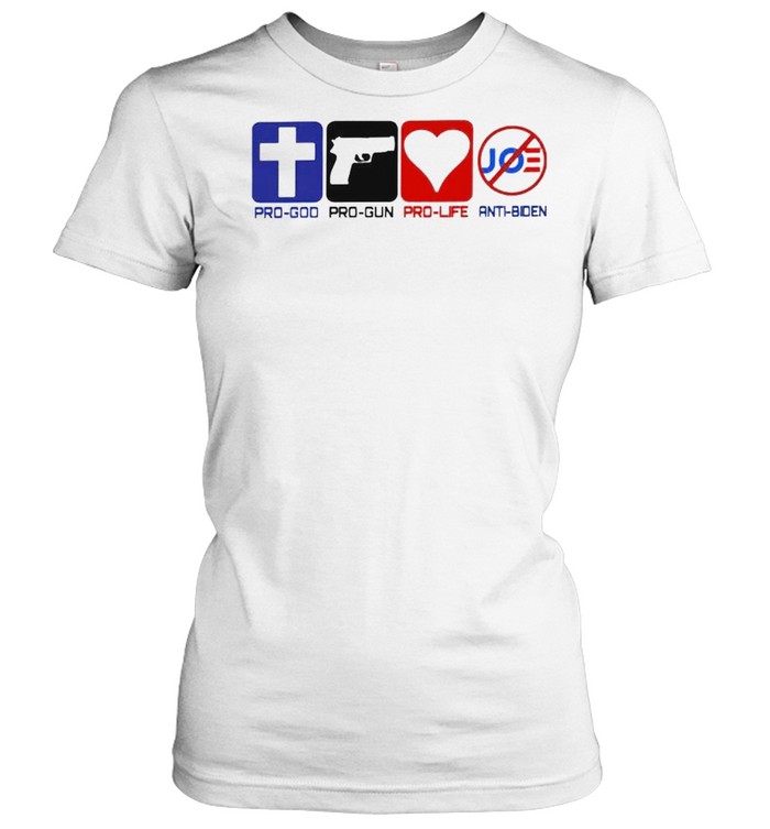 Pro-God pro-gun pro-life anti-Biden shirt Classic Women's T-shirt