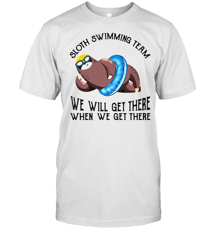 Sloth Swimming Team We Will Get There When We Get There T-shirt Classic Men's T-shirt