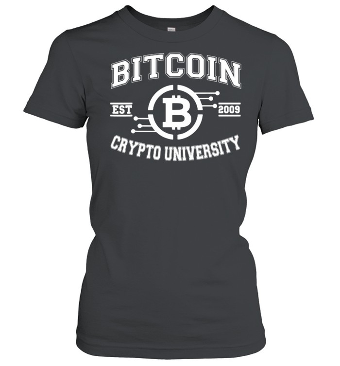 Bitcoin Crypto University To The Moon EST 2009 T- Classic Women's T-shirt