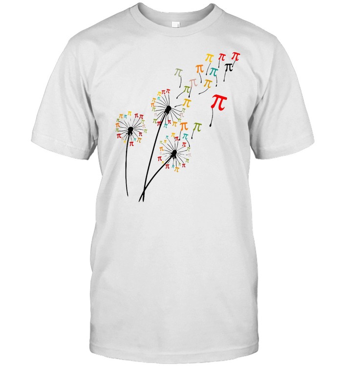 Dandelion Pi Day Flower Floral Pi Day Tree T-shirt