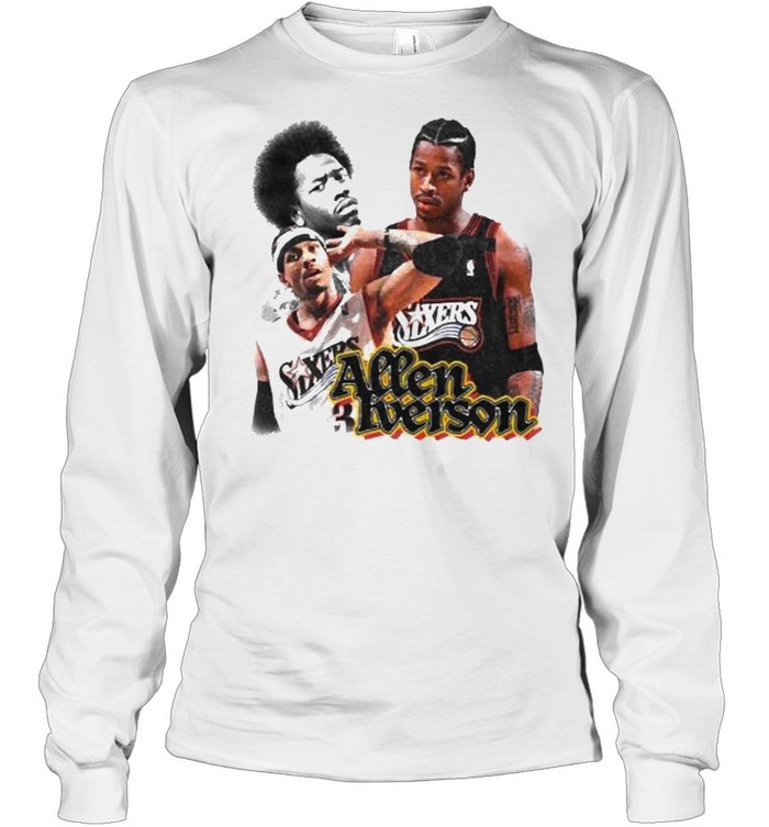 Allen Iverson Sixers  Long Sleeved T-shirt