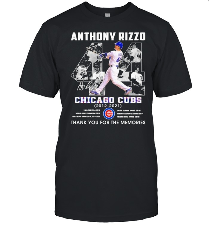 Anthony rizzo chicago cubs 2012 2021 thank you for the memories signature shirt Classic Men's T-shirt