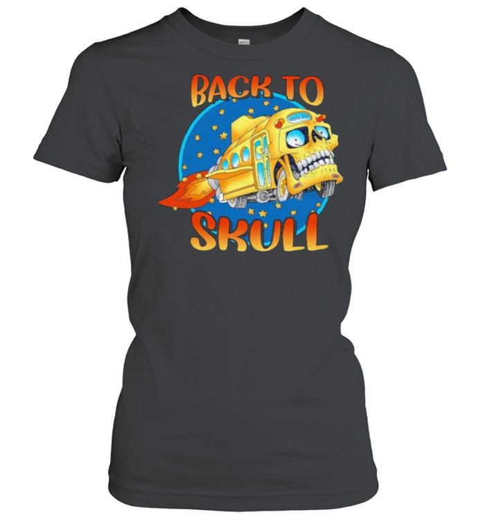 Back To School Skull Bus  Classic Women's T-shirt