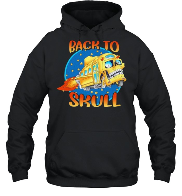 Back To School Skull Bus  Unisex Hoodie