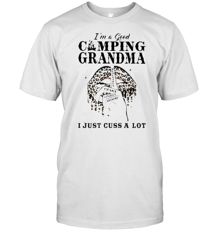 I’m A Good Camping Grandma I Just Cuss A Lot Lepoard  Classic Men's T-shirt