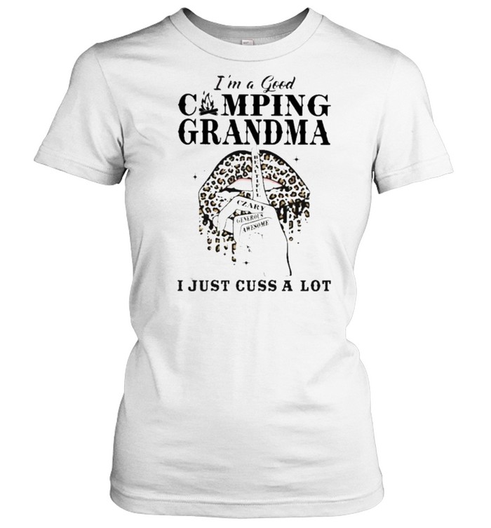 I’m A Good Camping Grandma I Just Cuss A Lot Lepoard  Classic Women's T-shirt