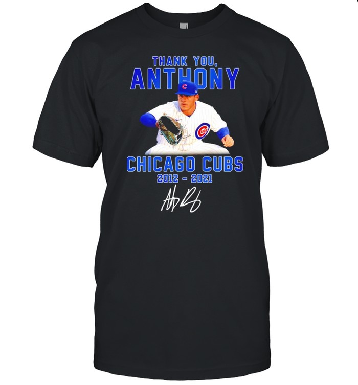 Thank you Anthony Chicago Cubs 2012 2021 signature shirt Classic Men's T-shirt