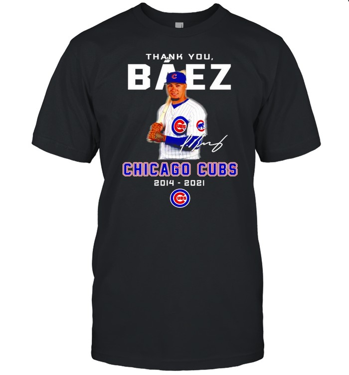 Thank you Baez Chicago Cubs 2014 2021 signature shirt Classic Men's T-shirt