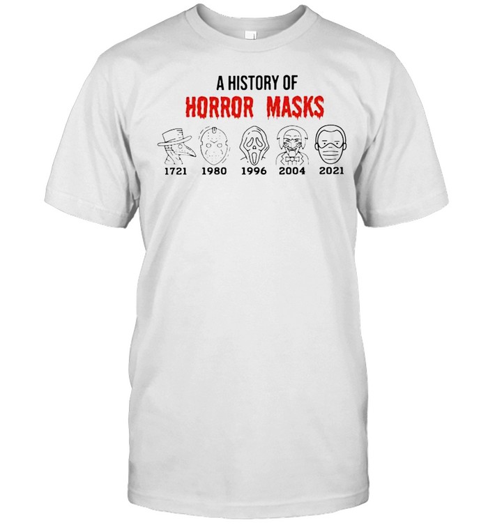 A history of horror masks 2021 Biden shirt