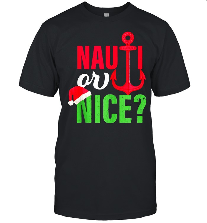 Nauti Or Nice Santa Christmas In July T-shirt