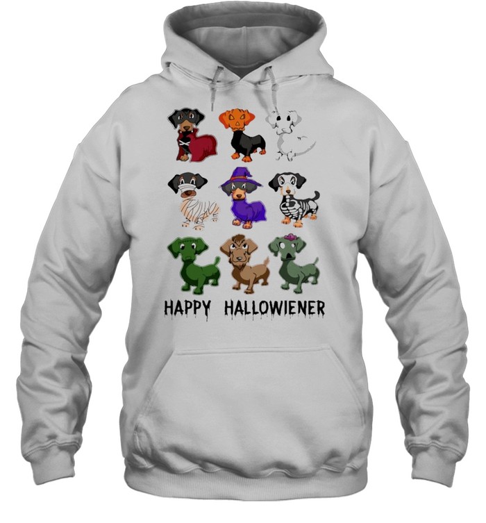 Dachshunds Witch Happy Halloween shirt Unisex Hoodie