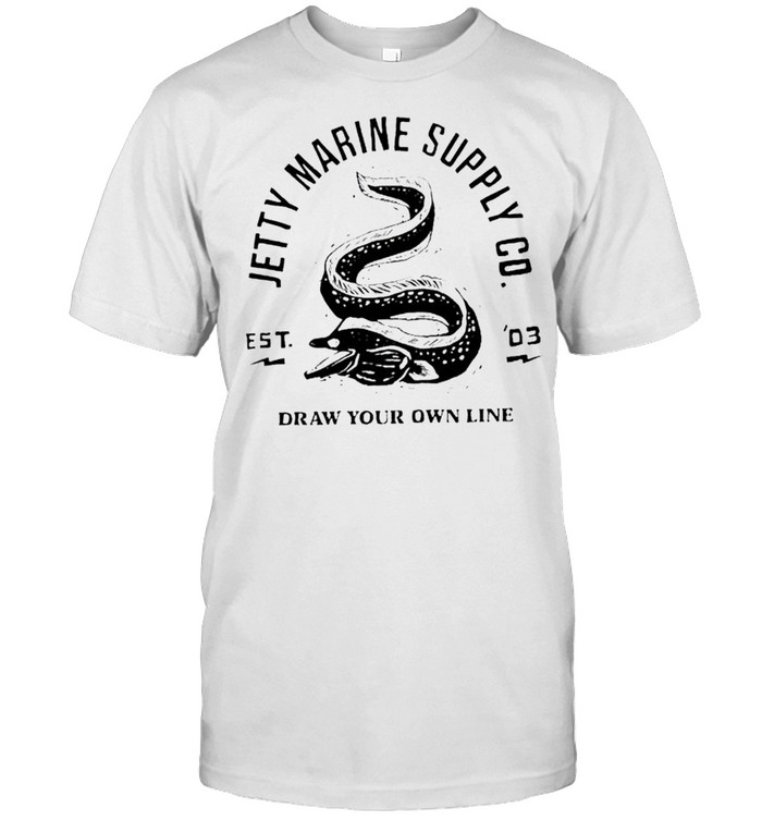 Jetty Marine supply CO. draw your own line shirt Classic Men's T-shirt