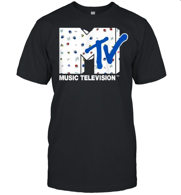 Mademark x MTV – Retro Abstract Shapes Graphic Logo Music Television T-Shirt