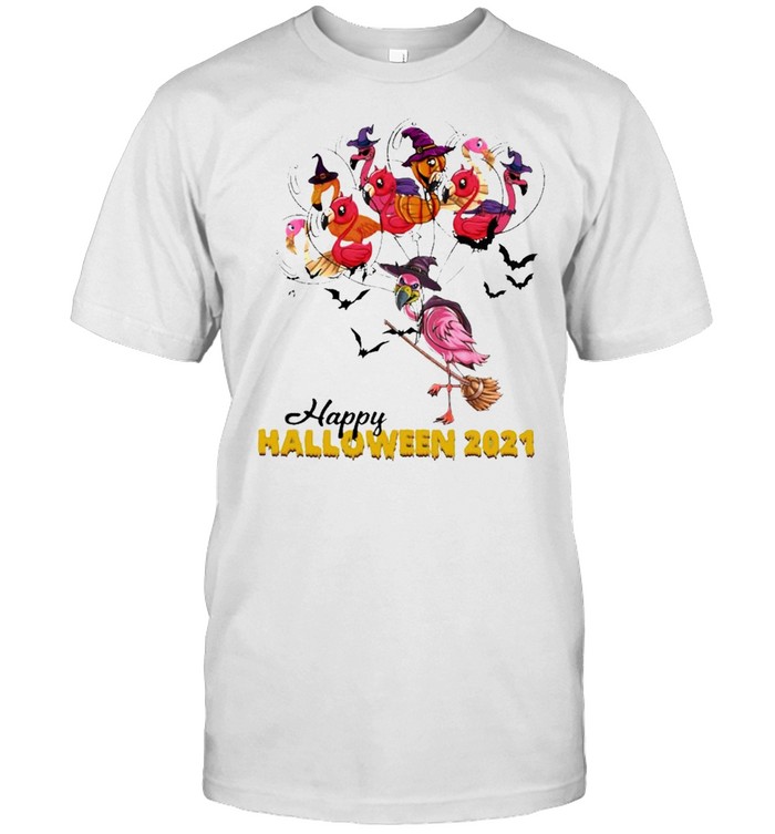 Flamingo Witch Happy Halloween 2021 shirt Classic Men's T-shirt