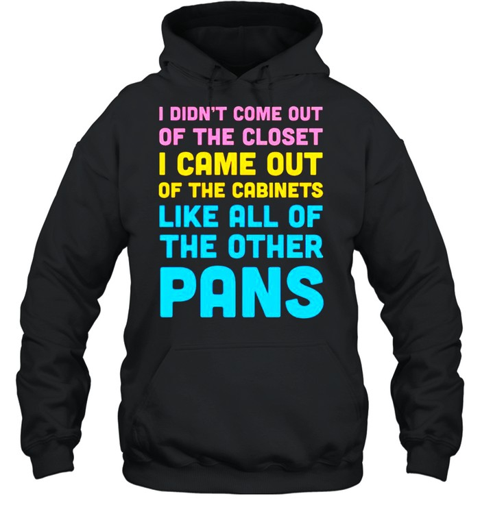 I didn’t come out of the closet I came out of the cabinets shirt Unisex Hoodie