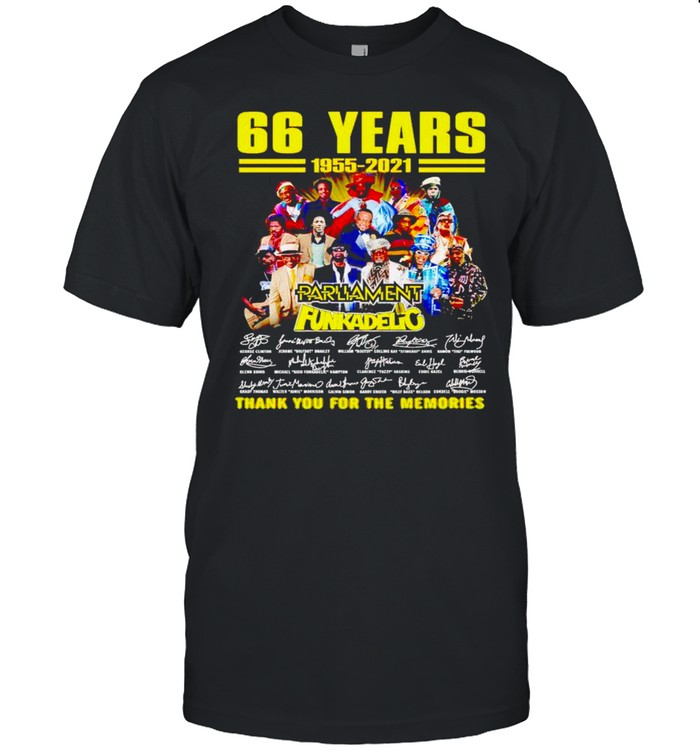 66 years of Parliament Funkadelic 1955 2021 thank you for the memories shirt Classic Men's T-shirt
