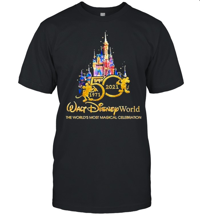 50 years 1971 2021 walt disney world the worlds most magical celebration shirt