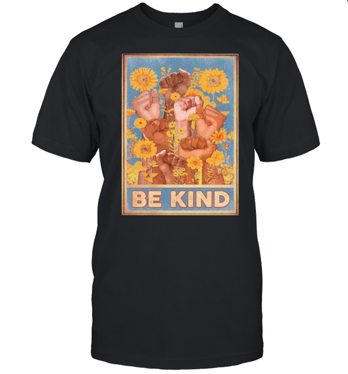 Be kind multiracial sunflower shirt Classic Men's T-shirt