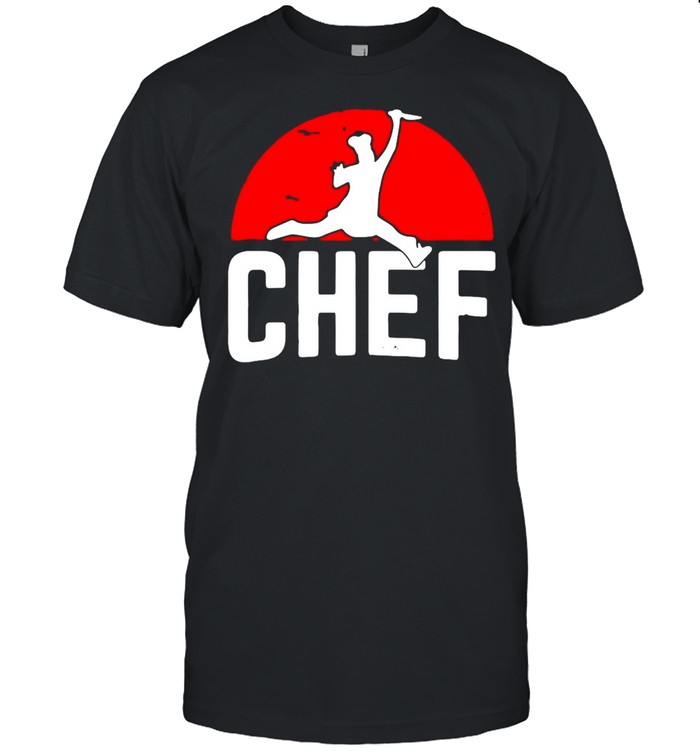 Chef Jumping Chef Knife Blood Moon T-shirt Classic Men's T-shirt