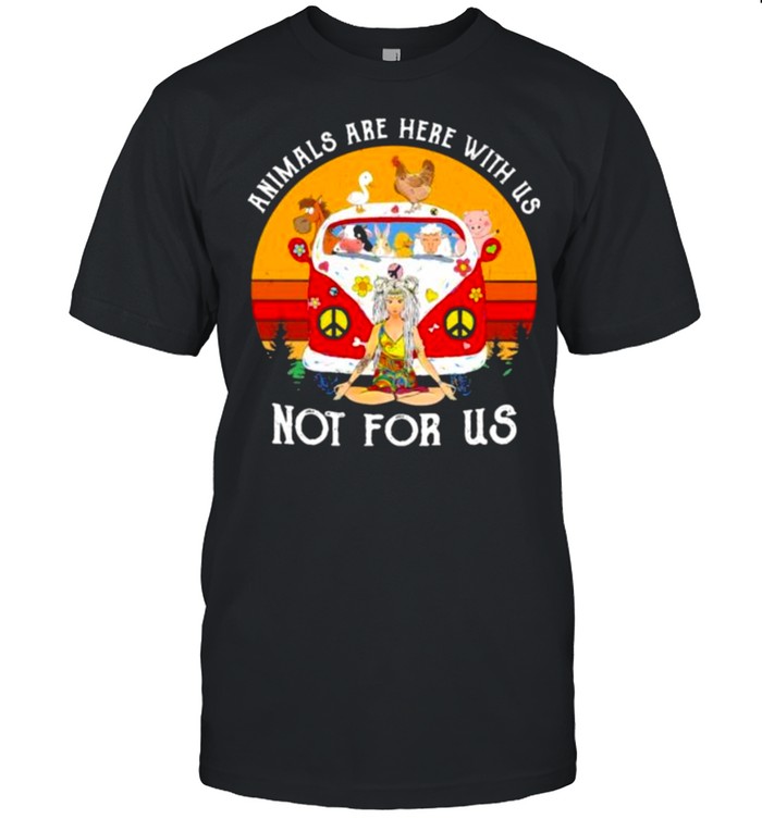 animals Are Here With Us Not For Us Hippie Vintage  Classic Men's T-shirt