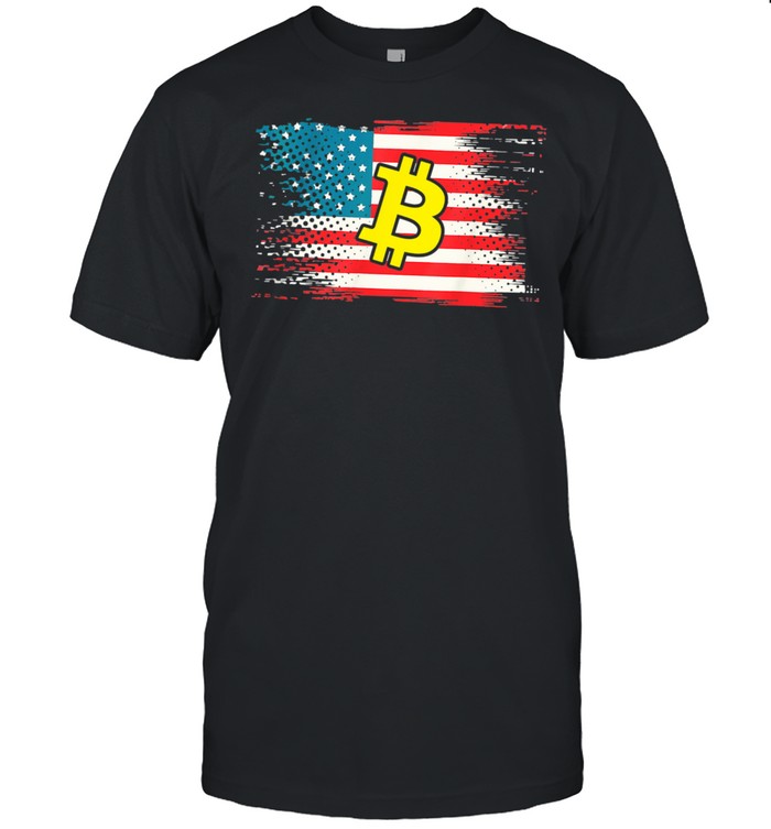 Btc Bitcoin USA Flag shirt Classic Men's T-shirt