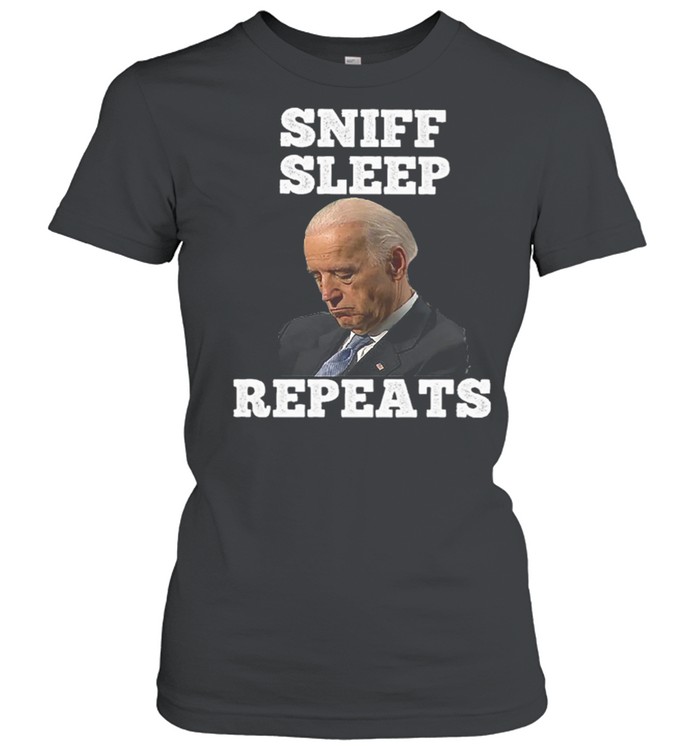 Joe Biden sniff sleep repeat shirt Classic Women's T-shirt