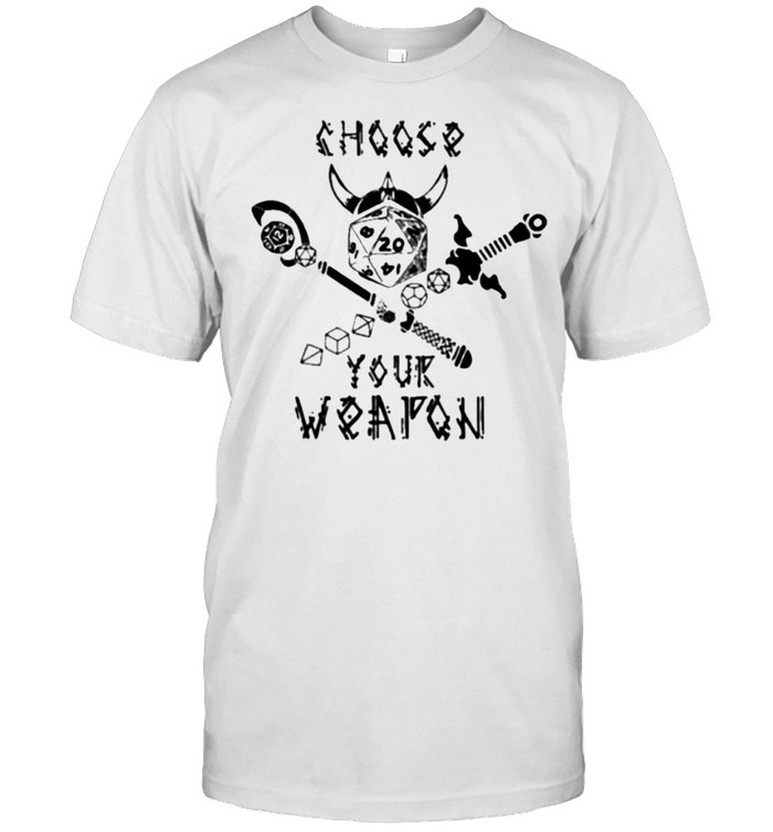 Nice cgoose Your Weapon Sword Viking Dice  Classic Men's T-shirt