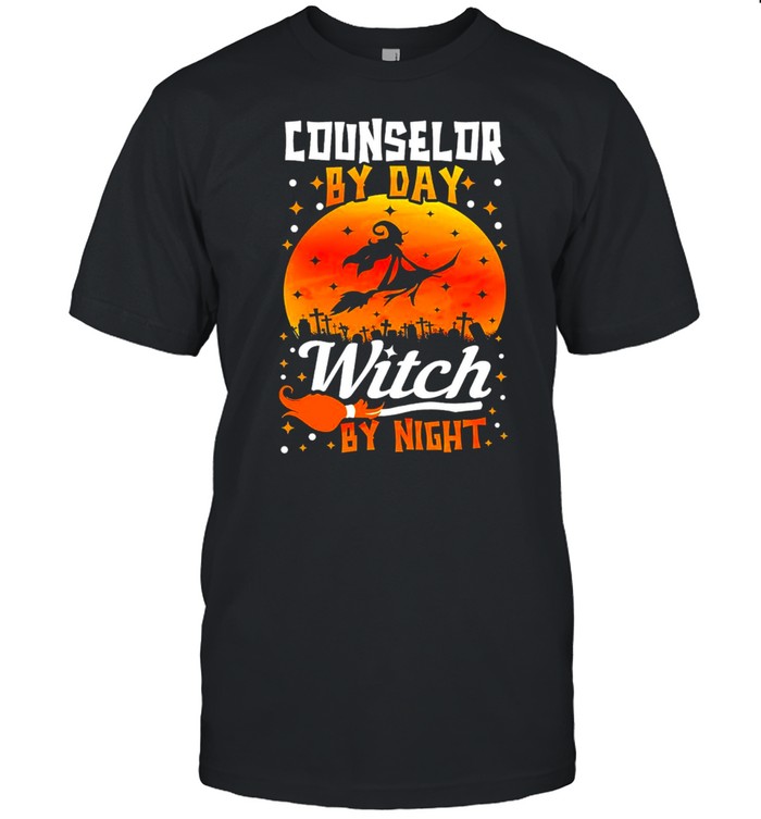 Counselor by day witch by night Halloween shirt Classic Men's T-shirt