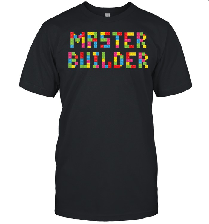 MASTER BUILDER Building Blocks Toys shirt