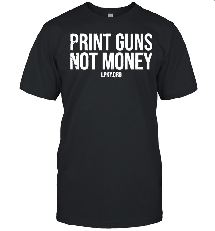 Print guns not money shirt Classic Men's T-shirt