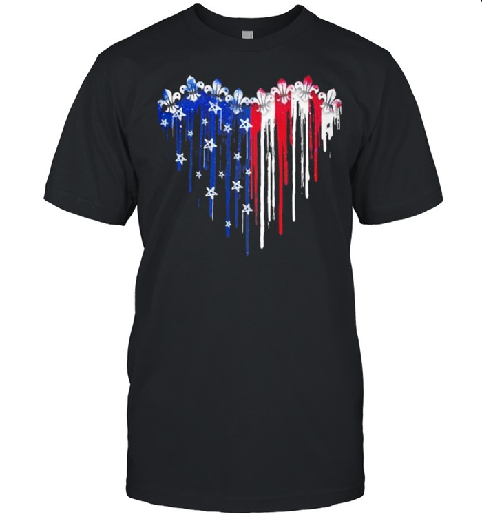 Scout love heart American flag shirt Classic Men's T-shirt